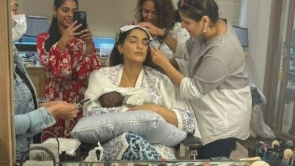 Sonam Kapoor Breastfeeds Son Vayu While Getting Ready For Karwa Chauth; Anand Ahuja Lauds 'Strong Mama'