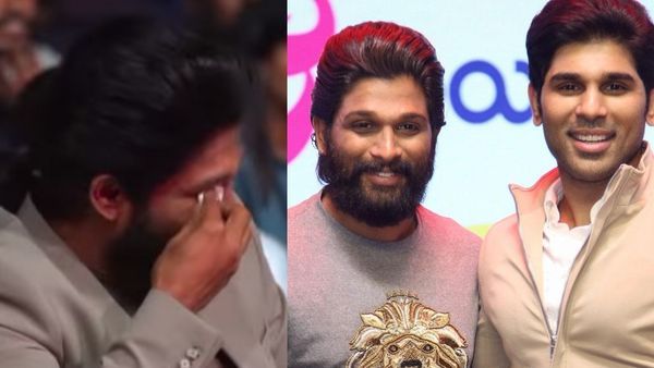 Allu Arjun Gets Emotional Hearing Brother Allu Sirish's Speech During Urvasivo Rakshasivo Success Party, Watch