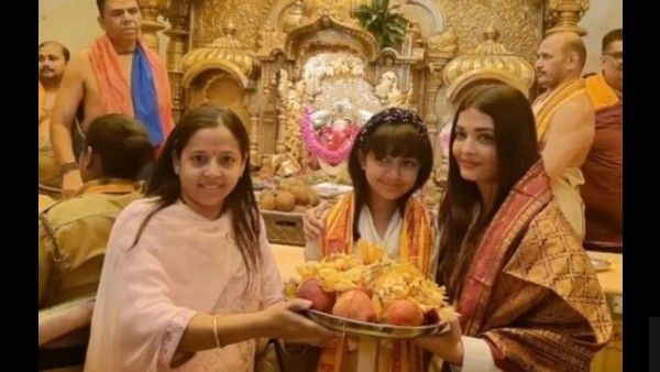 Aishwarya Rai Bachchan Pays A Visit To Siddhivinayak Temple With Aaradhya On Her Birthday; SEE PICTURES