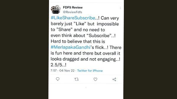 Like Share Subscribe Twitter Review: Here Are The Tweets To Go Through Before You Book Tickets!