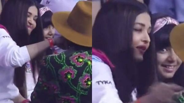 Aaradhya Bachchan's Cute Reaction As Mom Aishwarya Rai Pulls Ranveer Singh's Cheeks Will Make You Go Aww