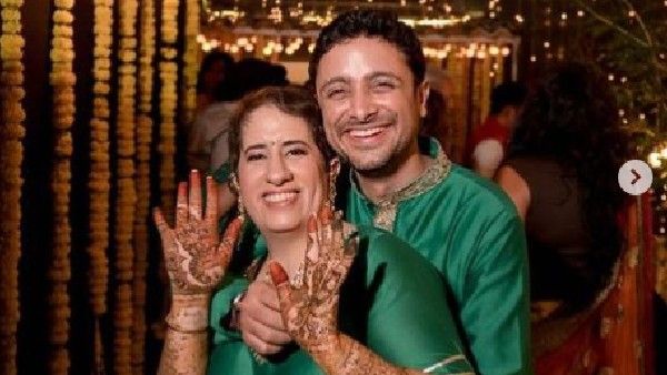 Guneet Monga & Sunny Kapoor Twin In Green For Their Mehendi; Sanya Malhotra Becomes The Perfect Bridesmaid