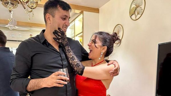 Kundali Bhagya's Shraddha Arya Sizzles In Red Hot Dress As She Gets Mushy With Hubby. Fans Have A Complaint