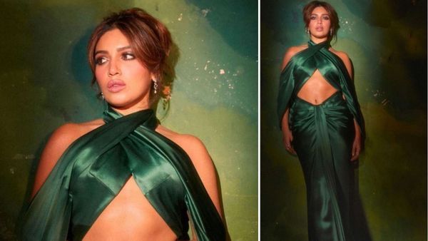 Bhumi Pednekar's Toned Abs In Ravishing Emerald Green Cut-Out Gown Are A Sight For Sore Eyes