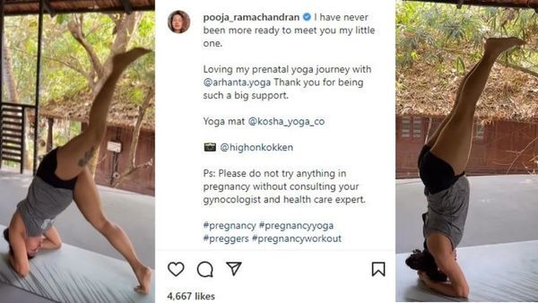 Pooja Ramachandran’s Risky Yoga with Baby in Stomach: Instagram Video Goes Viral!