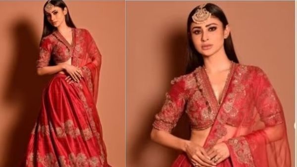 Mouni Roy's Red Lehenga Is A Bridesmaid's Choice Of Showstopper
