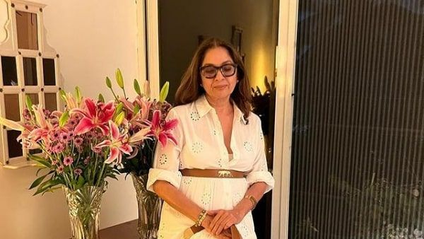 63-year-old Neena Gupta Flaunts Toned Legs In Thigh-High Slit Dress, Fans Call Her 'Patakha Guddi'