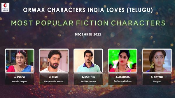Ormax Most Popular Characters On Telugu TV: Vantalakka, Doctor Babu, Rishi Sir & Others Top The List