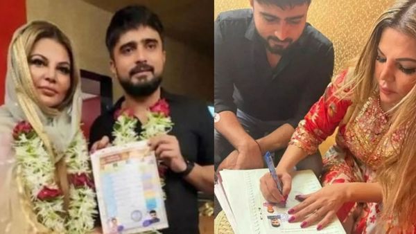 Dil Maan Hi Nhi Raha Ye Real Shadi Hai: Netizens Mock Rakhi Sawant's Court Marriage With Beau Adil Durrani