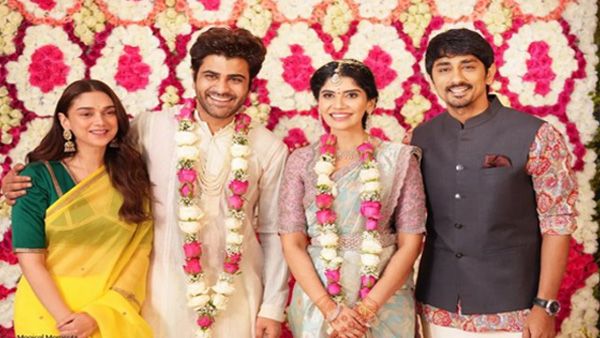 Alleged Lovers Aditi-Siddharth Pose With Newly-Engaged Sharwanand & Rakshita, Did They Just Made It Official?