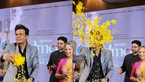 Gulmohar: Manoj Bajpayee, Sharmila Tagore Launch Second Trailer, Play Holi In Style - VIRAL Video