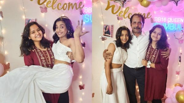 Bigg Boss 16: Sumbul Touqeer Gets GRAND Welcome As She Returns Home, Sister Saniya Lifts Her In Arms - PICS