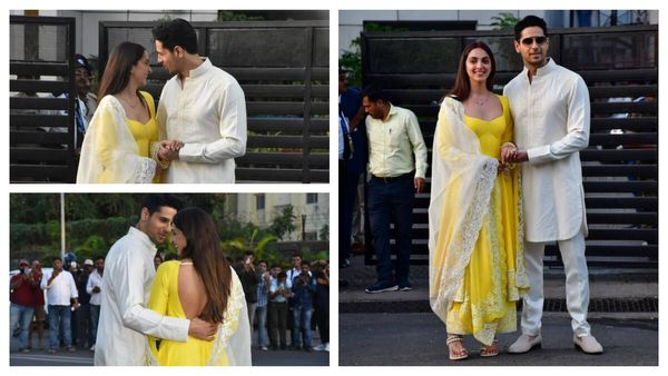 Newlyweds Sidharth Malhotra & Kiara Advani Pack ON PDA As They Arrive For Their Mumbai Reception