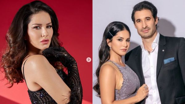 Sunny Leone Is A Black Beauty In Shimmery Co-Ord Lehenga Set, Husband Daniel Weber Reacts Like This..