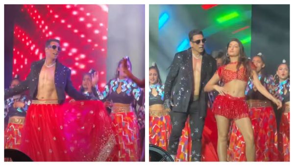 Akshay Kumar Dons Laal Ghagra For An Electrifying Performance With Nora Fatehi During His US Tour In Atlanta