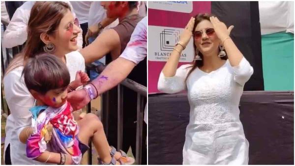 Lock Upp Star Anjali Arora’s Adorable Moment With A Kid From Holi Celebrations Goes Viral, Fans Call Her Cute