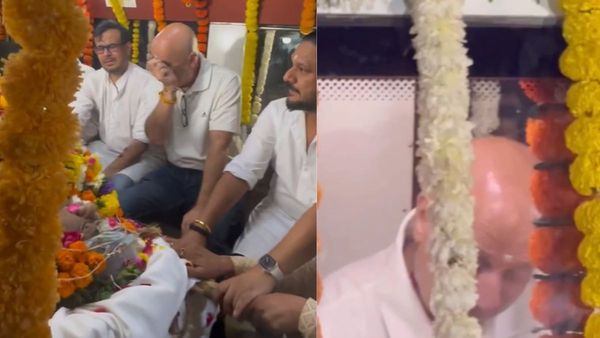 Satish Kaushik Laid To Rest! Actor Anupam Kher Sheds A River Of Tears. Watch TOUCHING Video