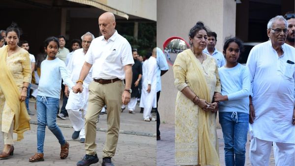 Satish Kaushik Prayer Meet: Anupam Kher Comforts Actor's Wife, Daughter; REACTS To Rumours About His Death
