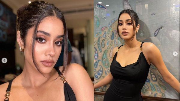Janhvi Kapoor Causes Social Media Meltdown With Her HOT Black Slip Dress. See Pics