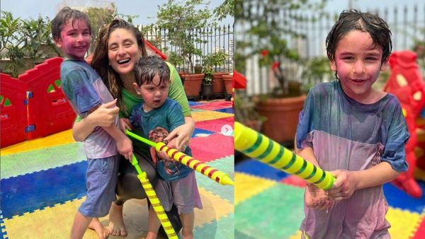 Taimur Toh Bilkul Raj Kapoor Sahab...: Fans React To Kareena Kapoor's Fun-Filled Holi Pics With Sons