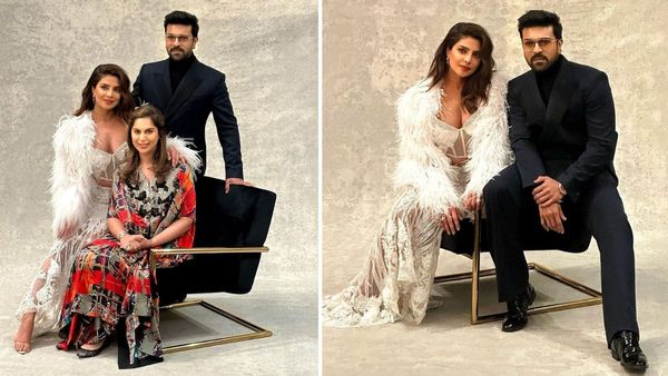 RRR Star Ram Charan Meets Zanjeer Co-star Priyanka Chopra & Family At South-Asian Excellence Pre-Oscars Party