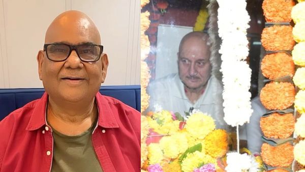 This Is Heartbreaking: Fans REACT As Anupam Kher Breaks Down Into Tears At Satish Kaushik's Funeral- WATCH