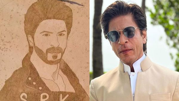 Incredible Tribute! Pak Artists Carve Breathtaking Sand Portrait Of Shah Rukh Khan On Gadani Beach. See PICS