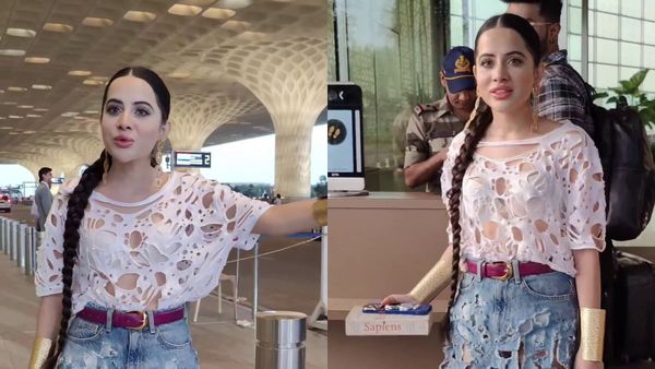 Rava Dosa Edition: Urfi Javed's Latest Bizarre Airport Outfit Sparks Hilarious MEME Fest