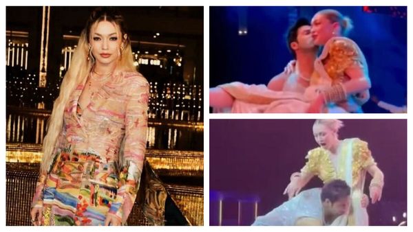 Gigi Hadid Has THIS To Say To Varun Dhawan After He Lifted Her and Planted A Kiss On Her Cheek At NMACC Gala
