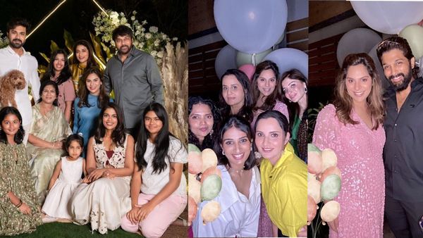 Ram Charan-Upasana's Baby Shower: Puhspa Allu Arjun, Sania Mirza, & Their Pet Dog Rhyme Attend! See Pics HERE