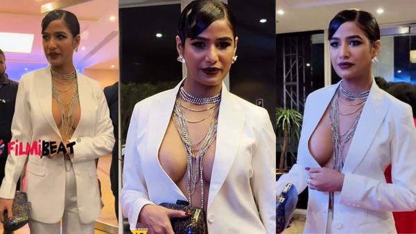 VIRAL: Poonam Pandey Ditches Bra, Wears Power Pantsuit For An Event, Netizens Troll Her: ‘Fashion Ke Naam Par'
