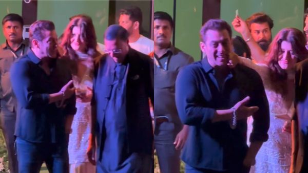 Salman Khan's Ex Sangeeta Bijlani Cheerfully TEASES Him At Eid Party, Former's Reaction Is Too CUTE. WATCH