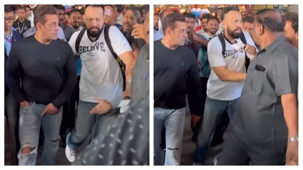 Salman Khan Frowns At Fan Trying To Shake Hands; Actor’s Bodyguard Shera Pushes Him Away; Watch VIRAL Video