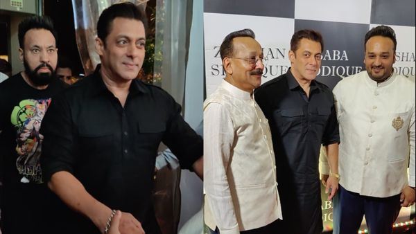 Salman Khan Looks Dapper In Black As He Arrives For Baba Siddique’s Iftaar Party; Fans Laud His Pathaani Style