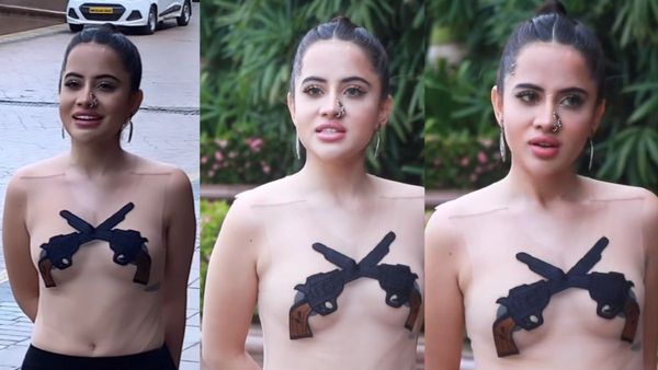 Urfi Javed Takes BOLDNESS To Another Level, Covers Modesty With Gun-Shaped Pasties, Gets TROLLED: Lanat Is Par