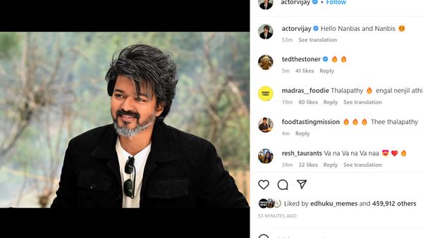 Fans Go Berserk As Thalapathy Vijay Joins Instagram; Posts A Picture Of His New Look From Upcoming Film Leo!