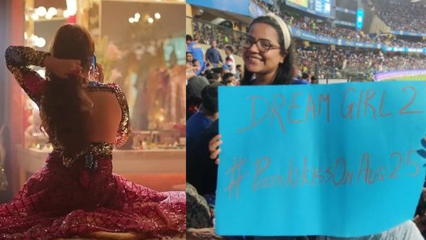 Dream Girl 2: Fan Girl Creates Buzz During MI vs RCB Match With Special Placard For Ayushmaan Khurrana Starrer