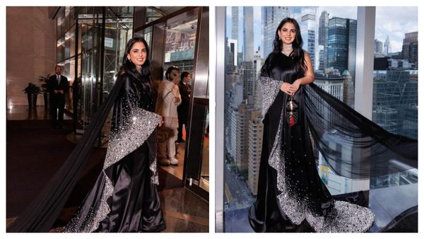 Met Gala 2023: Isha Ambani Turns Heads In STUNNING Hand Embellished Saree Gown By Prabal Gurung