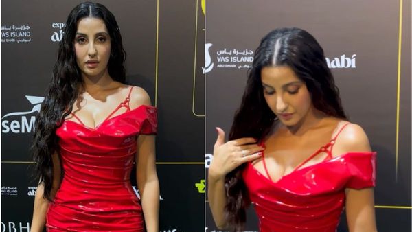 Nora Fatehi TROLLED For Copying Kim Kardashian In Tight Latex Dress At IIFA; Netizens Say: Andar Bhi Plastic..