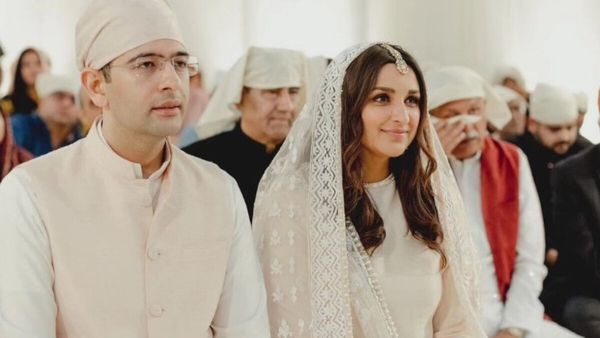Parineeti Chopra’s Father TEARS UP During Her Engagement Ceremony With Raghav Chadha; Check Out UNSEEN Pics