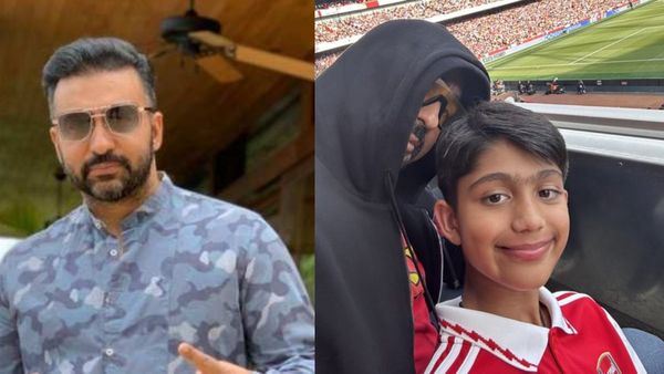 Raj Kundra Shares Adorable Pics With His Son As They Enjoy Football Premier League Finals