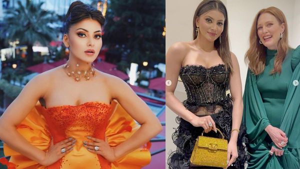 Urvashi Rautela Looks Sexy In Corset Black Ruffle Dress, Her Expensive Bag Will Put A Dent In Your Pocket