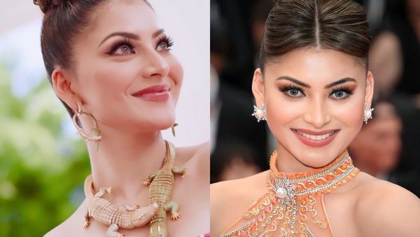 Cannes 2023 Diary Day 2: After Her Crocodile Choker, Urvashi Rautela Goes Bold In Orange At Cannes Red Carpet