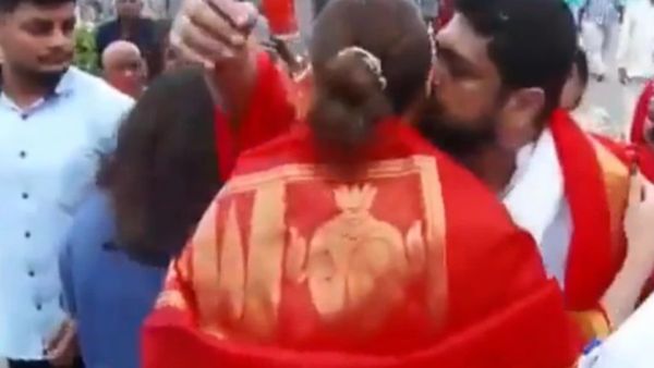 Adipurush: Video Of Om Raut Kissing Goodbye To Kriti Sanon In Tirumala Tirupathi Temple Goes Viral