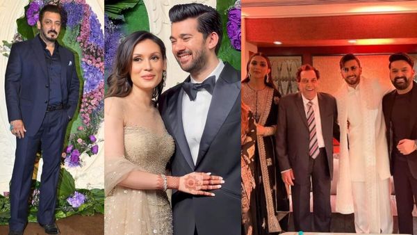 Karan Deol-Drisha Acharya Reception: Salman Khan, Ranveer Singh, Deepika, Anupam Kher & Others Attend In Style