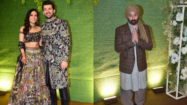 Karan Deol-Drisha Acharya Sangeet: Couple Turn Heads In Black; Sunny Deol Adds Gadar Touch; Check Out PICS