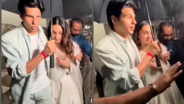 Sidharth Malhotra Holds Wife Kiara Advani CLOSE As They Share Umbrella; Netizens Call Them ‘BEAUTIFUL’