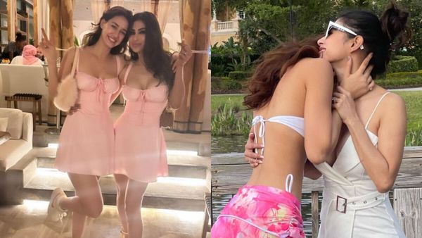 BFFs Disha Patani & Mouni Roy TWIN In SEXY Pink Dresses; Netizens Call Them ‘Plastic Barbie Dolls’