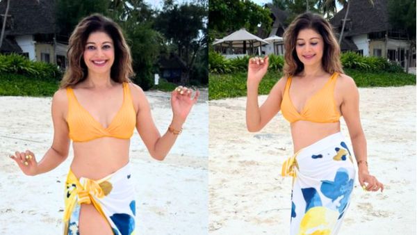 At 46, Pooja Batra Sizzles In Orange Bralette, Flaunts Toned Legs From Beach Vacay. Check Out Diva's HOT Pics