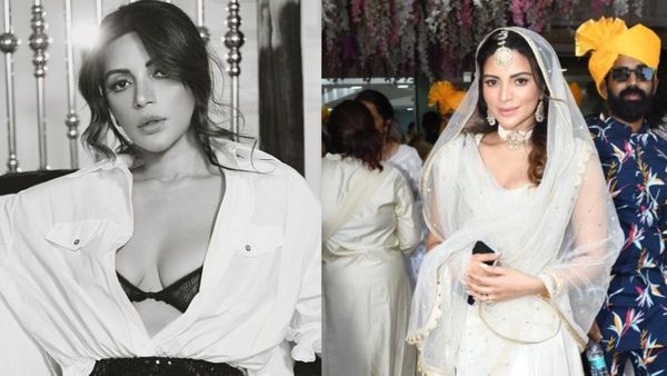Sexaholic Star Shama Sikander Looks UNRECOGNISABLE In White Anarkali Dress At Sonnalli Seygal's Wedding